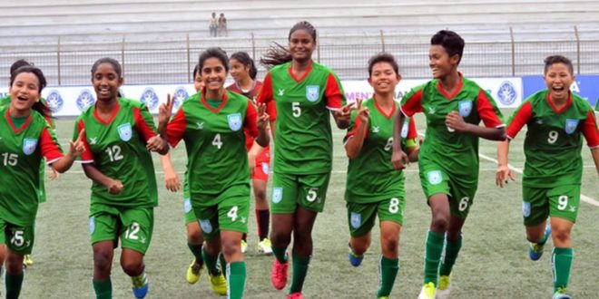 সাফ অনূর্ধ্ব-১৫ নারী ফুটবল চ্যাম্পিয়নশিপের ফাইনালে বাংলাদেশের কিশোরীরা